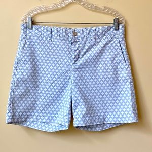 GAP Khaki Blue & White Girlfriend 6" Shorts
